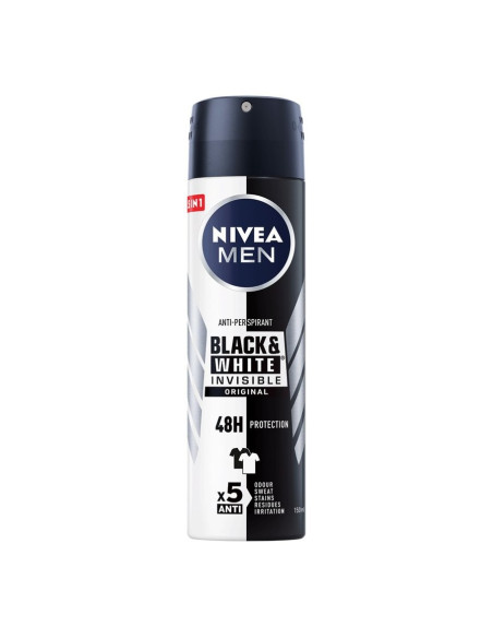 NIVEA Men Dezodorant W Sprayu Black & White Invisible 150ml
