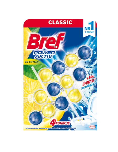 BREF Power Active 3x50g Lemon do WC
