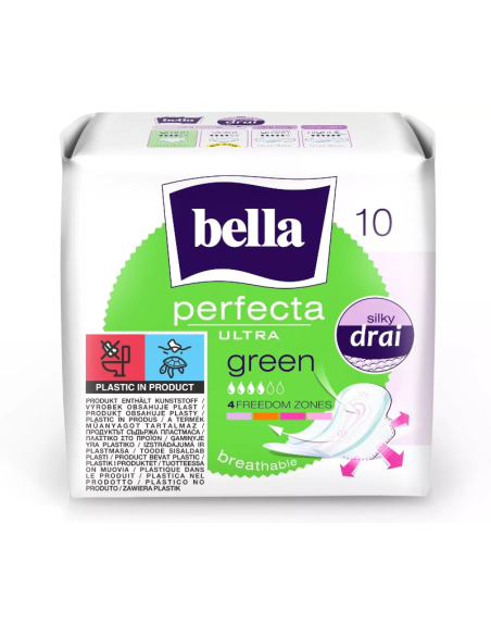 BELLA Podpaski Perfecta Ultra Green 10szt