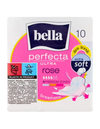 BELLA Podpaski Perfecta Ultra Rose 10szt