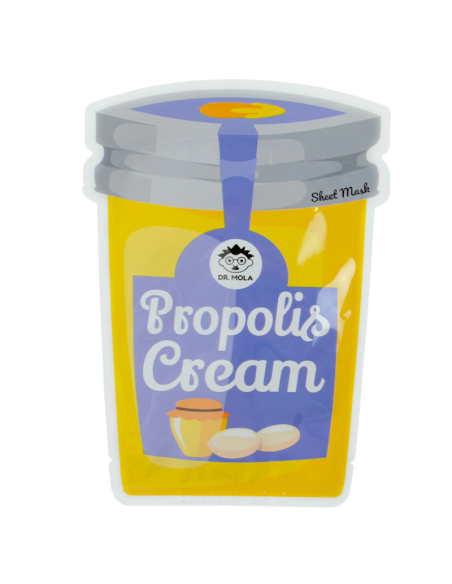 DR. MOLA Maska w Płachcie Propolis Cream Odżywcza