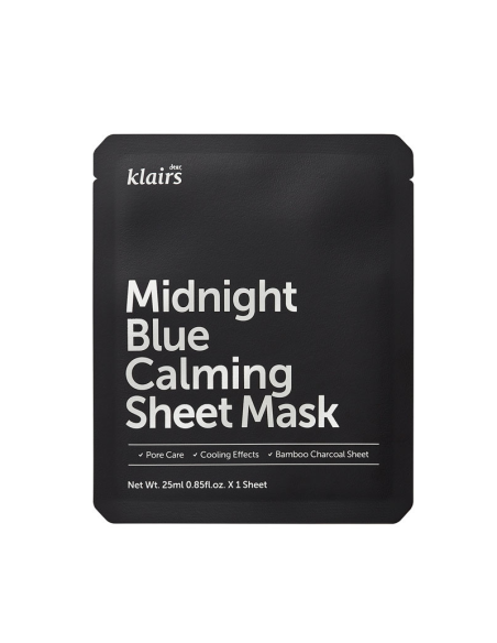 Klairs Maska w Płachcie Midnight Blue Calming Chłodząco-Łagodząca